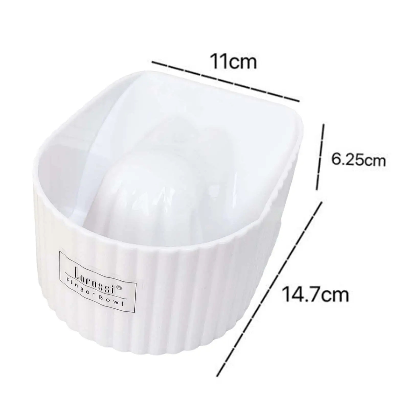 Tigela de imersão de unhas portátil, removedor de imersão, tigela para limpeza de unhas de manicure, ferramentas de arte de unhas, mulheres de banho