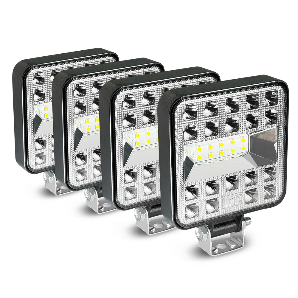 

Мини-внедорожная светодиодная панель, 29-светодиодная светодиодная рабочая лампа Квадратные точечные фонари Внедорожные фонари Светодиодные фонари Автомобильные квадроциклы на открытом воздухе