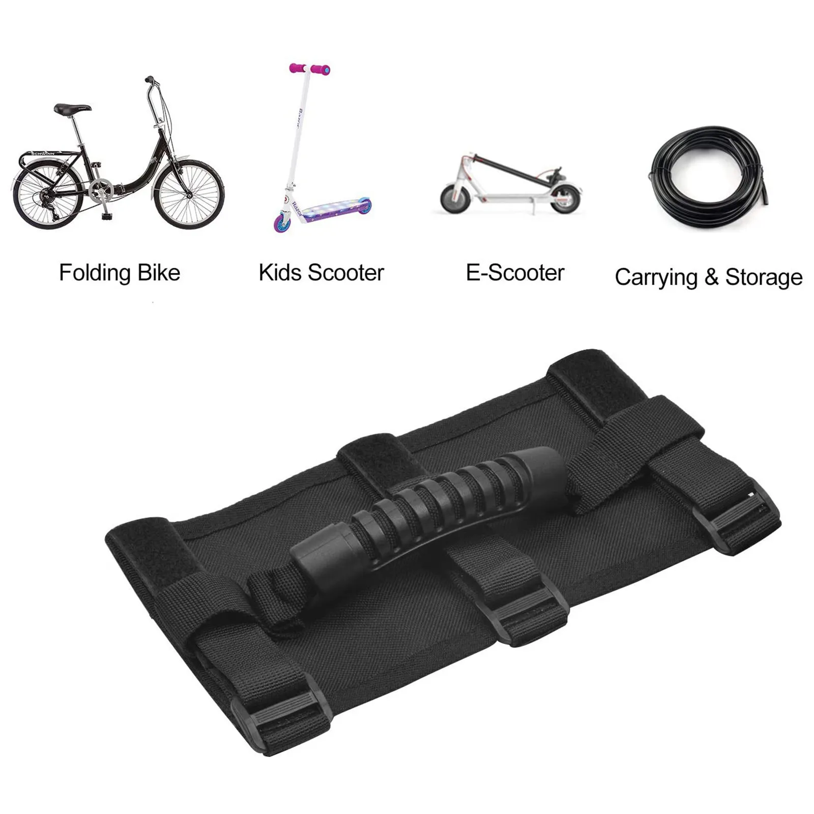 Scooter Carry Strap Portable High-Density Nylon Handle Band Labor Saving Comfortable Carrying for Electric Scooter and Bike