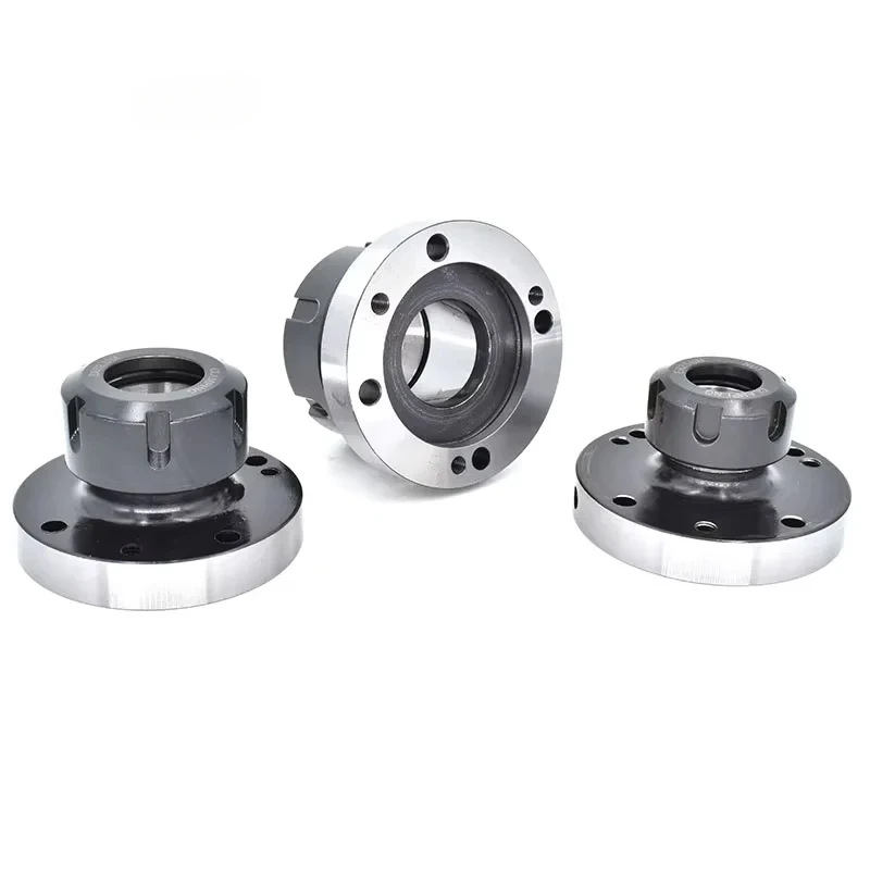 80mm/100mm/125mm Diameter ER16 ER20 ER25 ER32 Collet Chuck high Accuracy Carbon Steel Fixing Chuck Holder ER Collet Chuck