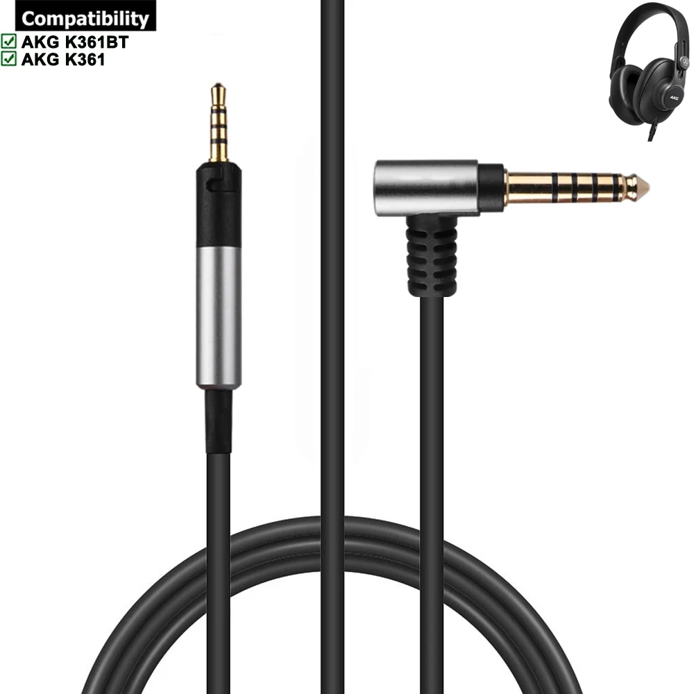 ケーブル延長コード,akg,ヘッドフォン,K361,k361bt,K361-BT, 2.5mm, 4.4mm