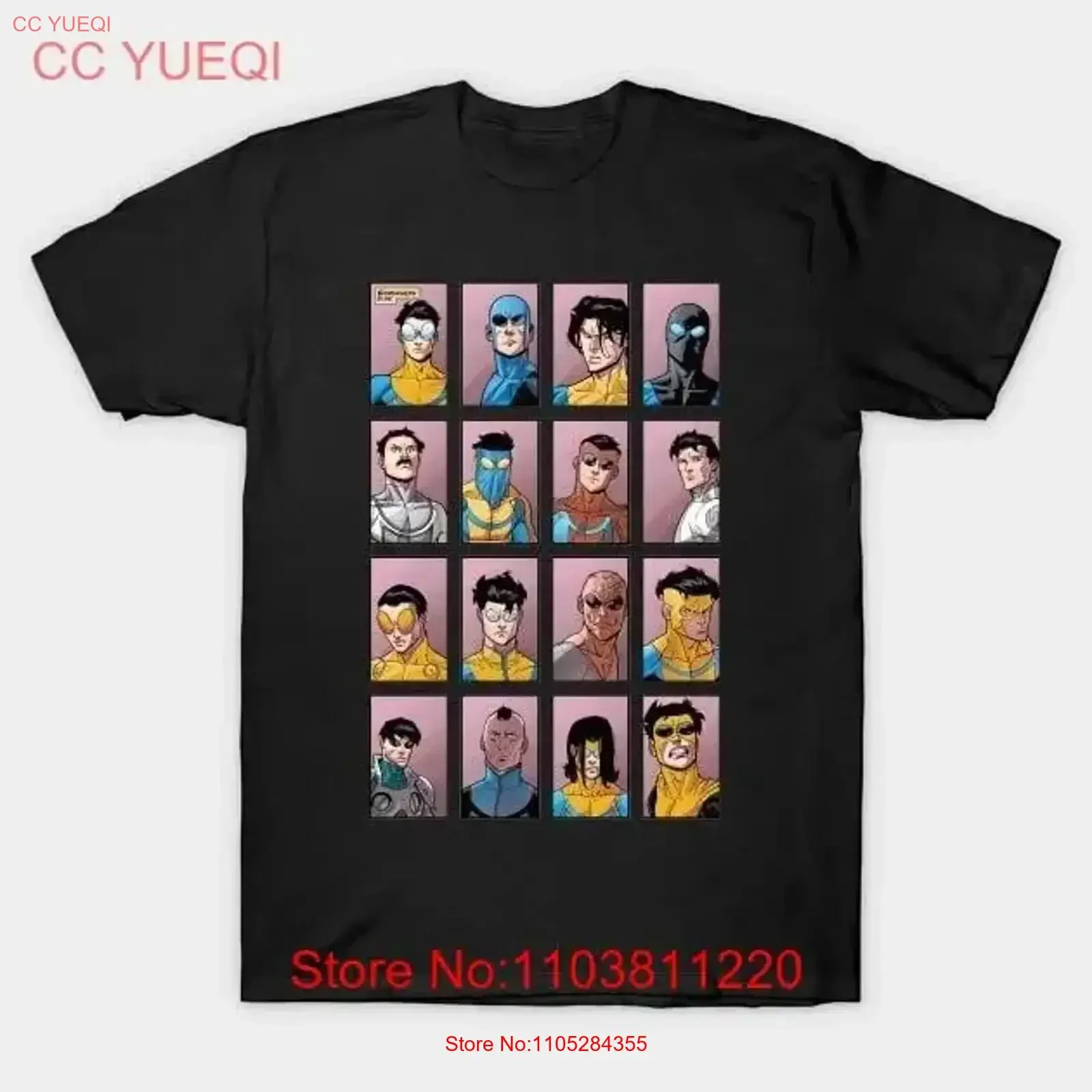 invincible variant T Shirt vintage Washed Versatile Top For Everyday Wear streetwear Stretched graphic Comfortable Soft Stylish