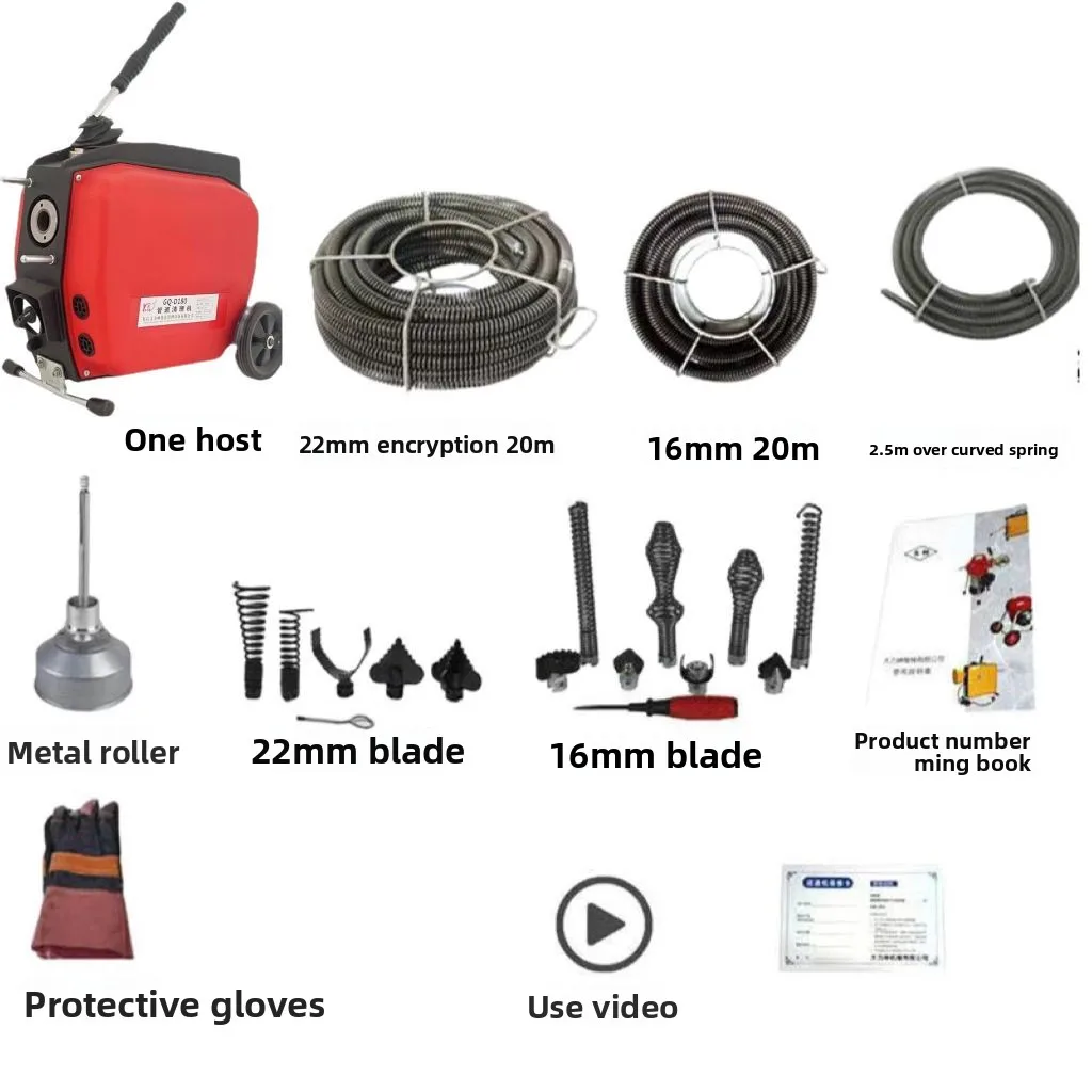 K160 professional high-power electric drain cleaning machine model, a magical tool for dredging new conditions