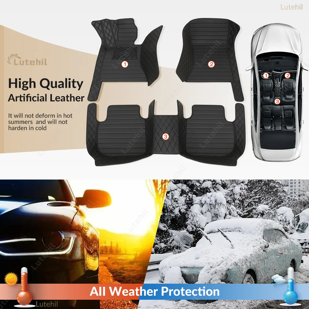 Car Floor Mats For Oting Paladin 2023 2024 2025 Auto Foot Pads All Weather Carpet Cover Floor Liners Full Set Car mats