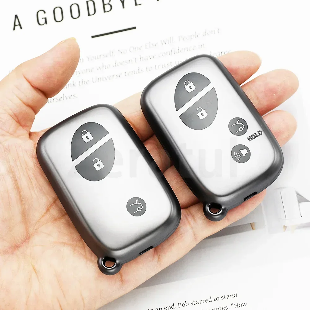 Gun Grey TPU Car Smart Key Case Cover Shell For Lexus RX270 ES240 ES350 CT200H GX400 GX460 IS250 IS300C LS460 GS300 450h 460h
