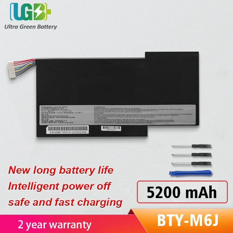 

UGB New BTY-M6J Battery For MSI GS63 GS63VR 6RF GS73VR 6RF-001US BP-16K1-31 9N793J200 Tablet PC MS-17B1 MS-16K2 MS-16H2