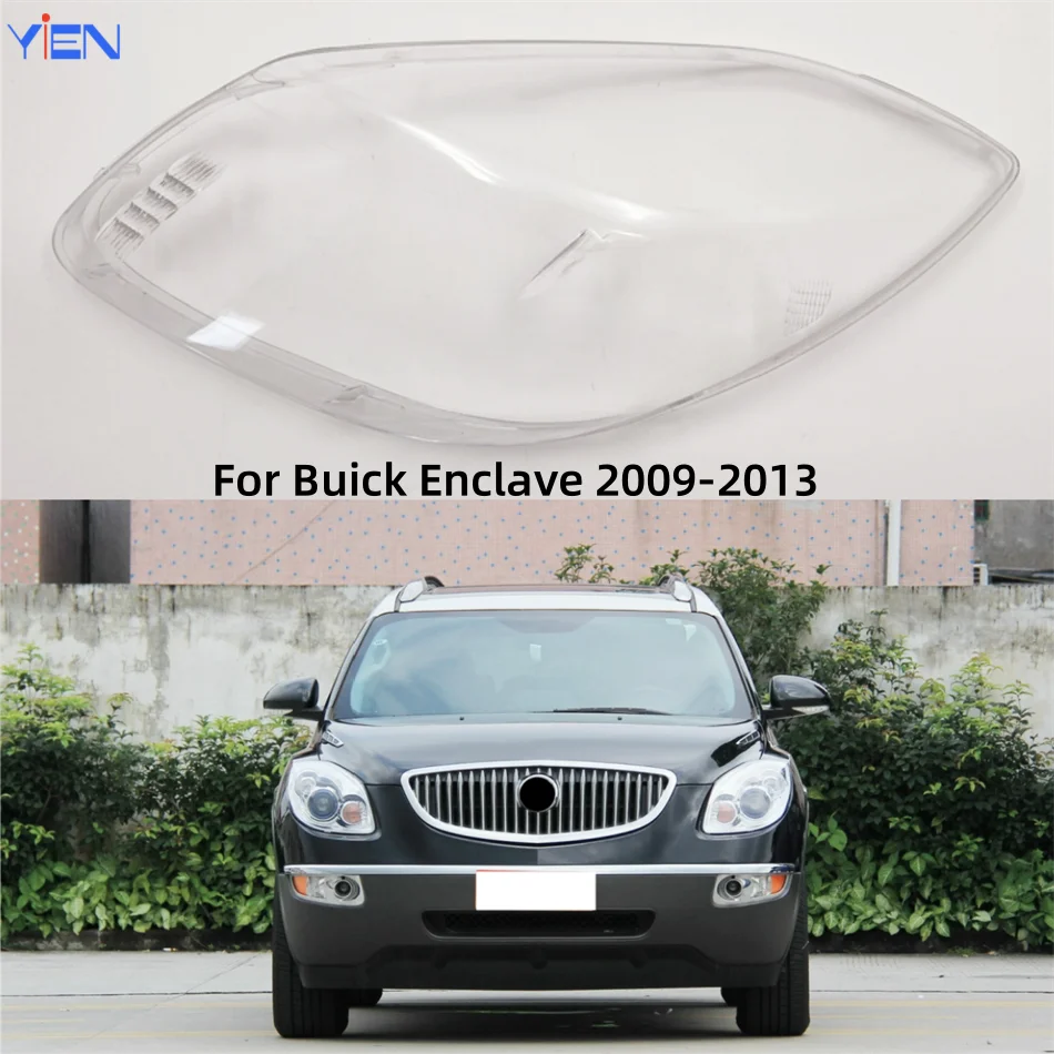 For Buick Enclave 2009 2010 2011 2012 2013 Car Accsesories Polycarbonate High Gloss Fully Transparent Headlight Lights Glass