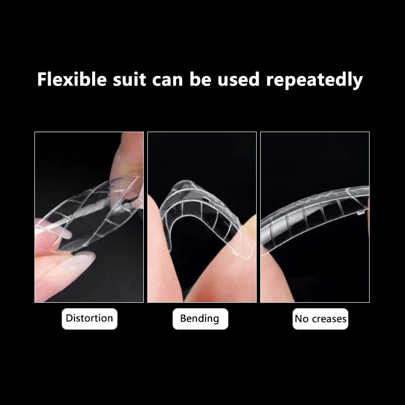 150szt French Dual Nail Form With Edges Inside Full Cover Quick Building Mold Acrylic Top Forms For Extension False Nail Tips