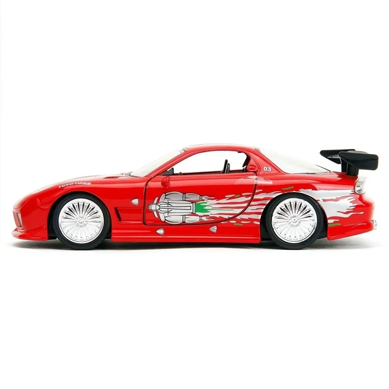1:32 Mazda RX7 Alloy Modified Sports Car Model Diecasts Metal Classic Track Racing Vehicles Car Model High Simulation Kids Gifts