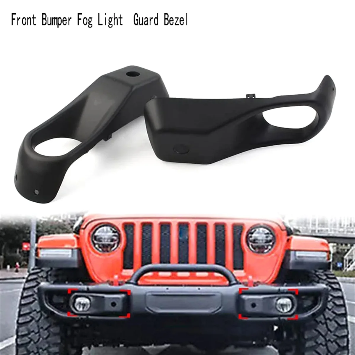 

M53K_Защитная крышка противотуманной фары переднего бампера для Jeep Wrangler JL 2018+