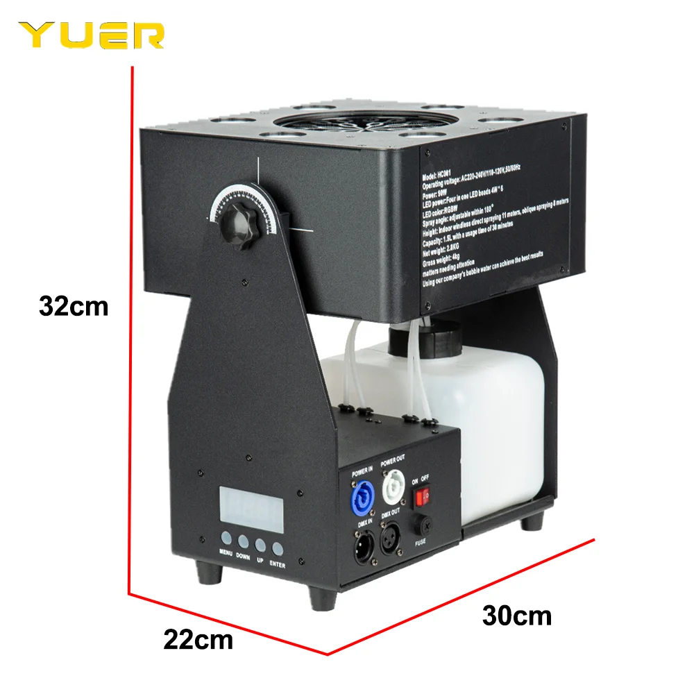 LED RGBW 4in1 Bubble Machine Concert Party Stage effect Bubble Machine DMX512 Remote Control For DJ Disco Bar Wedding Club