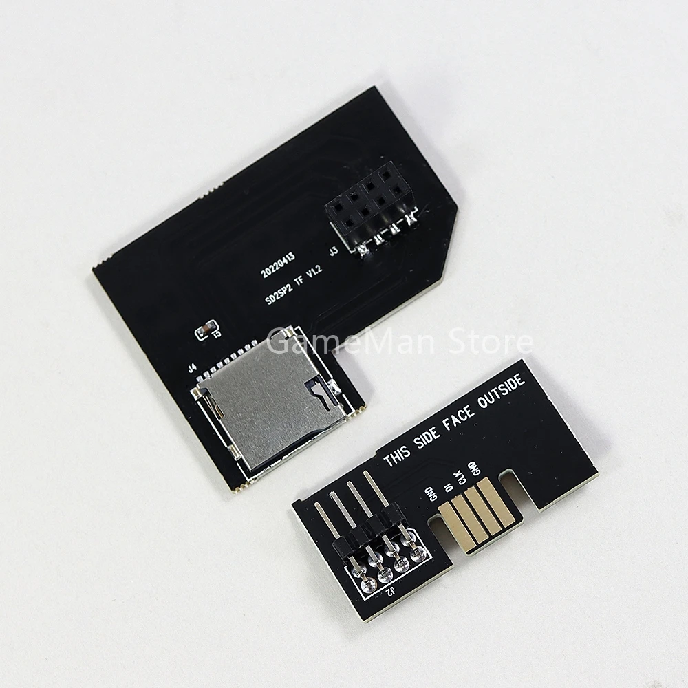 1 PC สำหรับ NGC SD2SP2 PRO อะแดปเตอร์ SD โหลด SDL ไมโคร SD การ์ดเครื่องอ่านการ์ด TF สำหรับนินเทนโดเกมคิวบ์ SD หน่วยความจำการ์ดอะแดปเตอร์