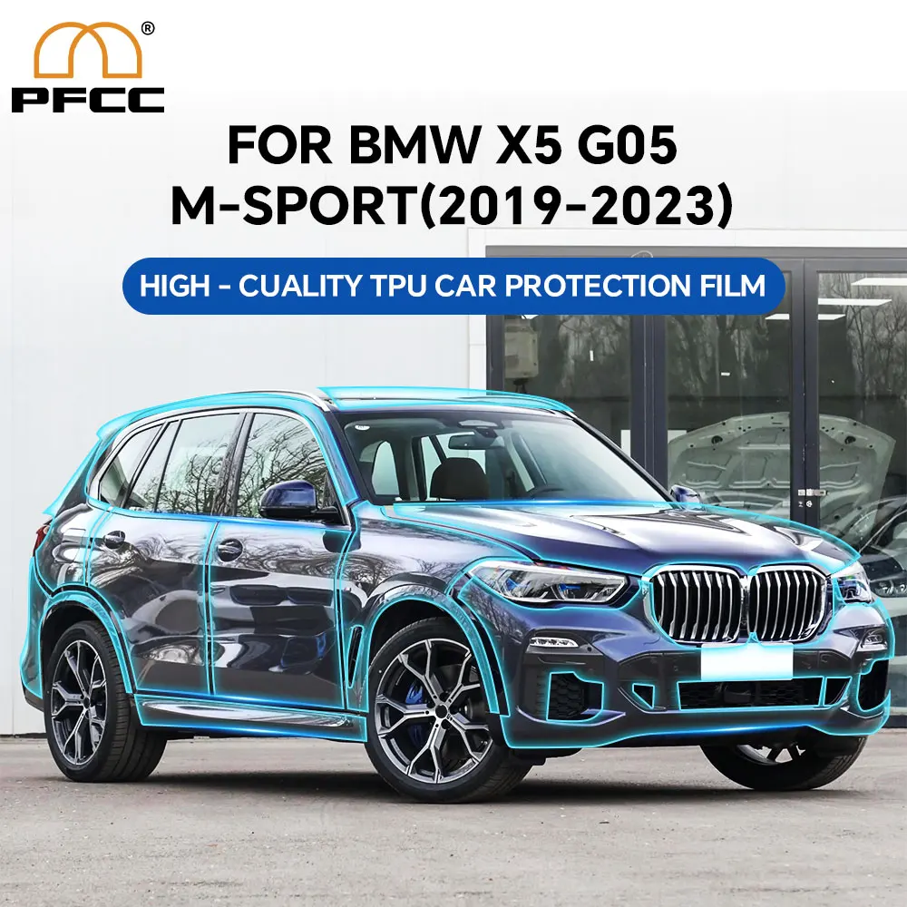 

For BMW X5 M Sport 2019-2023 TPU Paint Protection Film Car Body Bumper PPF Anti-scratch Transparent Sticker Resistant Kit