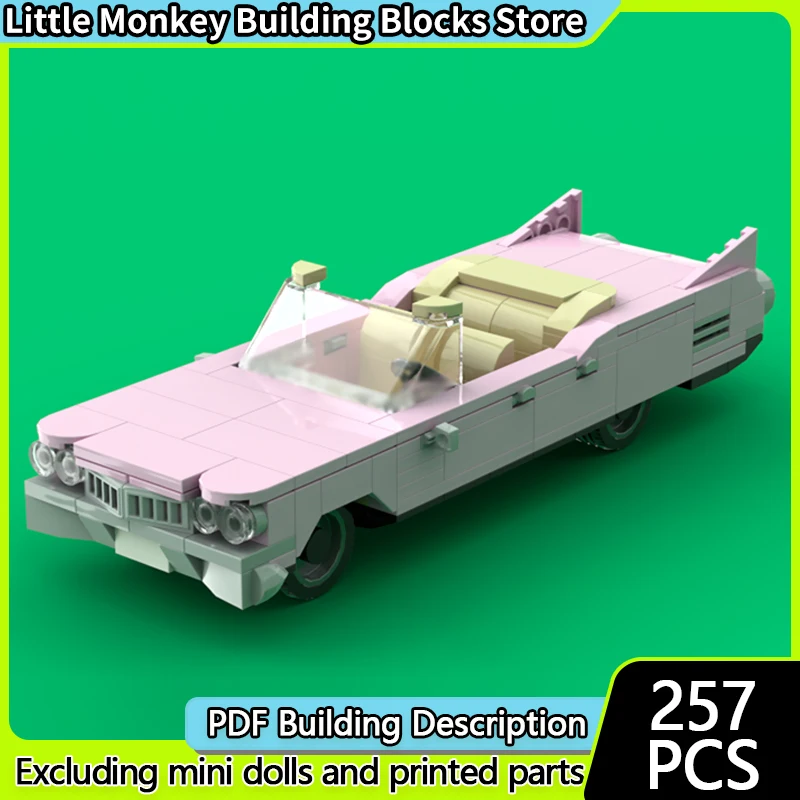 

Speed Racing Car Model MOC Building Bricks Luxury Convertible Car Modular Technology Children Holiday Gifts Assemble Toys Suit