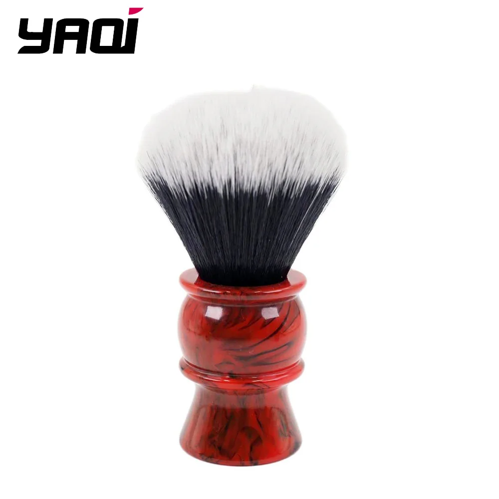 Yaqi 24mm Men's Shaving Brush with Resin Handle Synthetic Hair Good Tuxedo Knot