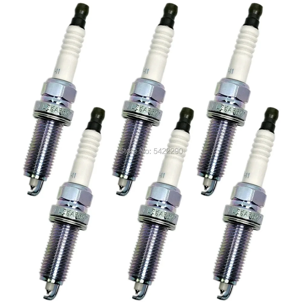 

4-6pcs Laser Platinum Spark Plugs LZKAR6AP-11 6643 for Nissan Lafesta Micra Qashqai X-Trail Cube Note NV200 March Livina