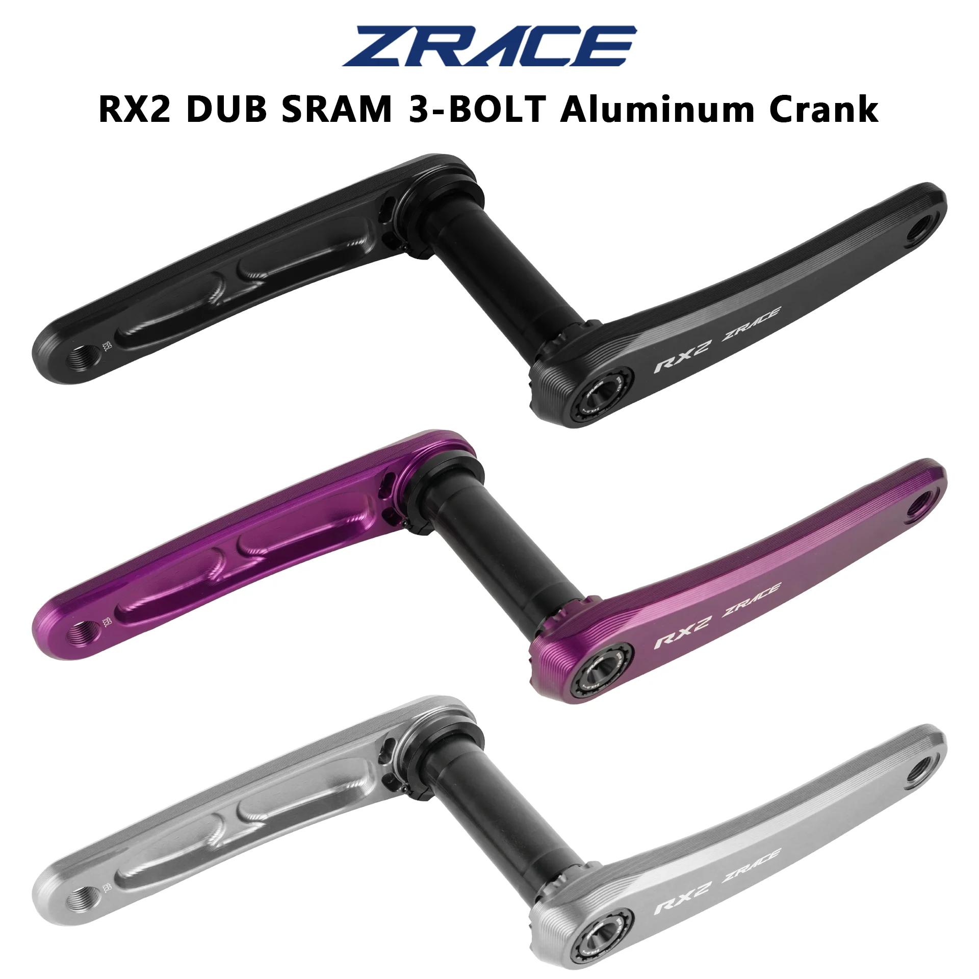 Mecanizado CNC de alta precisión con manivela ZRACE RX2 Road/GRAVEL, husillo de alta resistencia de 29 mm, interfaz de 3 tornillos 165/170