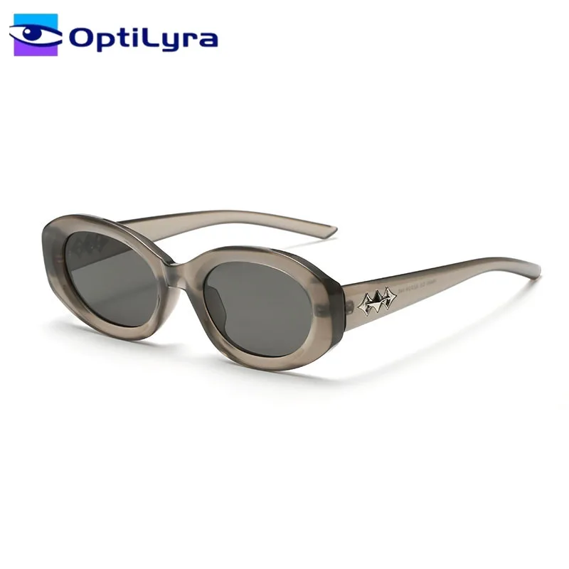 

OptiLyra Brand New Cat Eye Sunglasses For Women Fashionable And Versatile Glasses Personalized Street Style Trendy Sunglasses