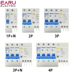 DZ47LE-63 Household Miniature Circuit Breaker 1P/2P/3P/4P 6A-63A Air Switch With Leakage Protector Three-phase Main Gate