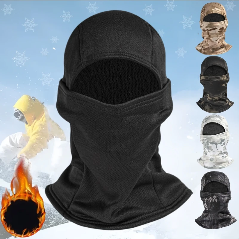 Winter-Skimaske, Polar-Fleece-Bandana, warme Tarnung, Sturmhaube, Radfahren, Vollgesichtsmaske, Motorrad-Skihelm, Innenkappe, Maske XI한