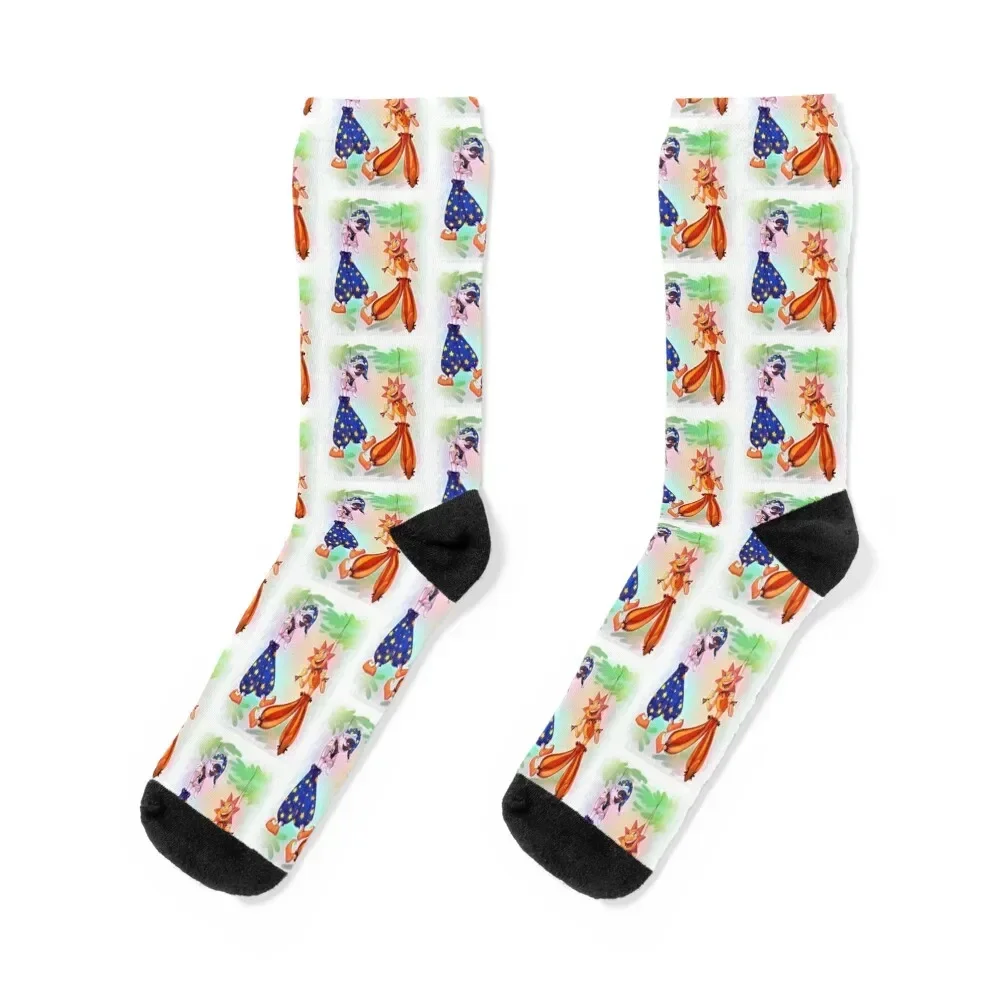 The Sun and Moon - Security breach Socks luxury Novelties floral Socks Women Men's