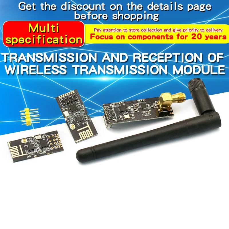 1PCS 1100 미터 장거리 NRF24L01 + PA + LNA 모듈 송신기 및 수신기 모듈, 산업용 등급