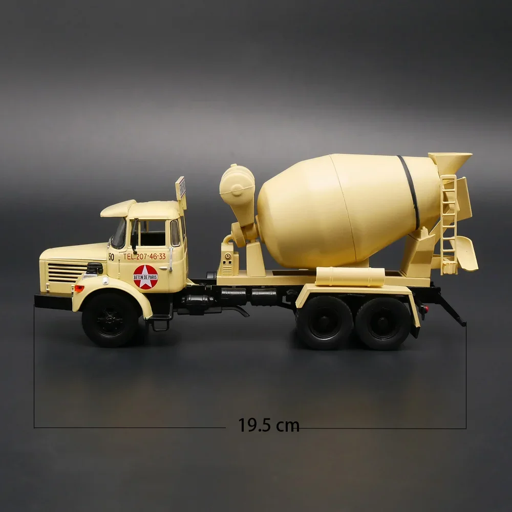 

Diecast Ixo 1:43 Scale Berliet PMH Cement Tank Truck Concrete Mixer Truck Simulation Alloy Car Model Collection Toy Gift Display