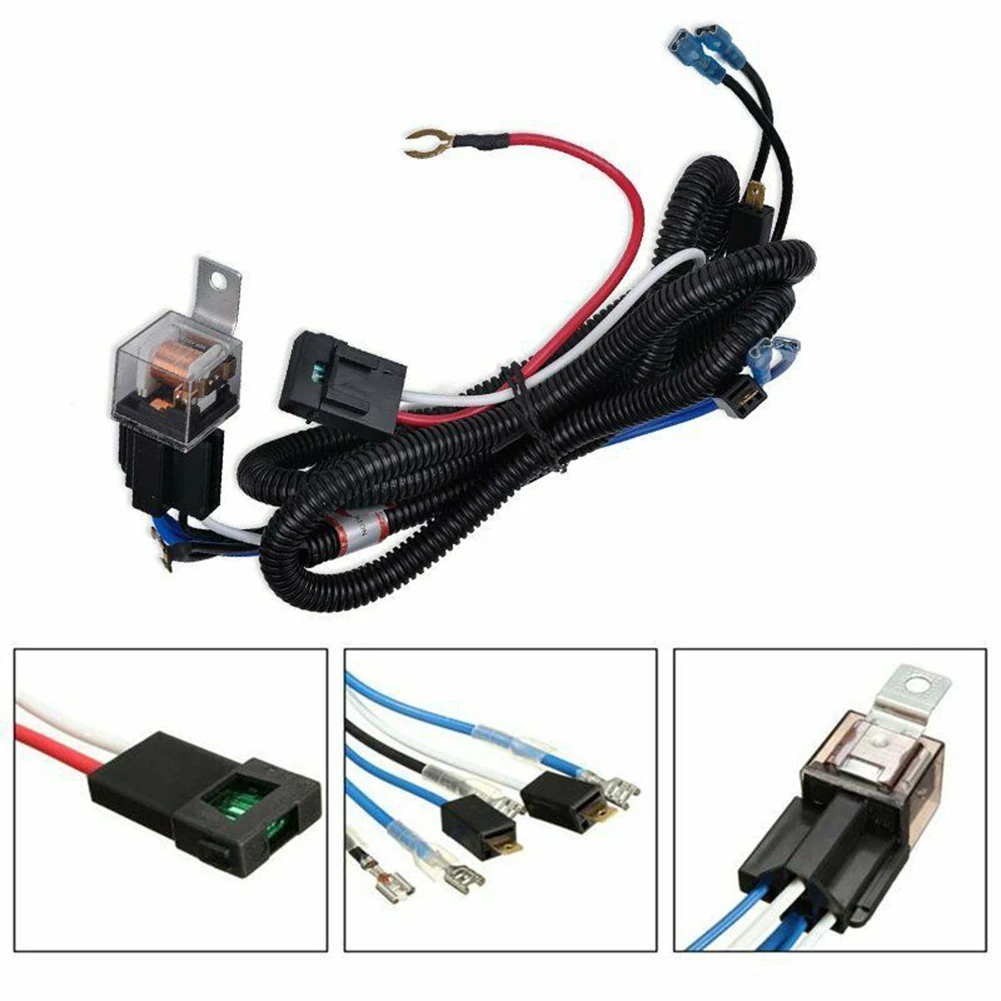 

12V Horn Wiring Harness Relay Kit Grille Mount Copper Wire Relay Wiring Harness For Truck Car Boat SUV ATV UTE Dropshipping