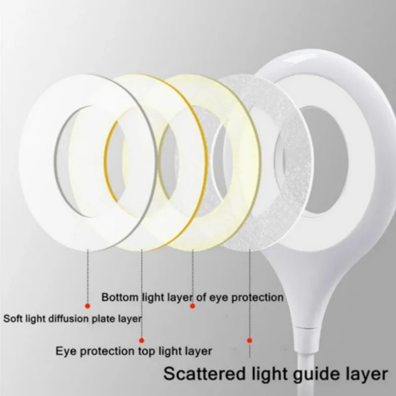 USB Direct Plug lâmpada portátil, 18LED, dormitório lâmpada de cabeceira, proteção para os olhos, Student Study Reading, luz noturna disponível, iluminação