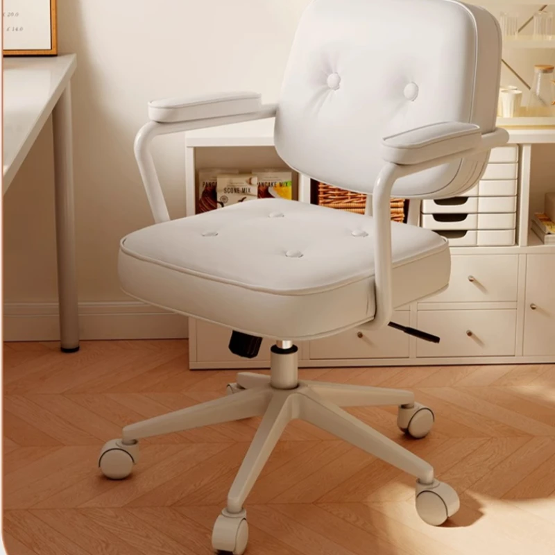 ‌ كرسي مكتب مريح، كرسي مكتب كمبيوتر مع ارتفاع قابل للتعديل، كرسي دوار مبطن مريح، شاي دراسة منزلي متحرك