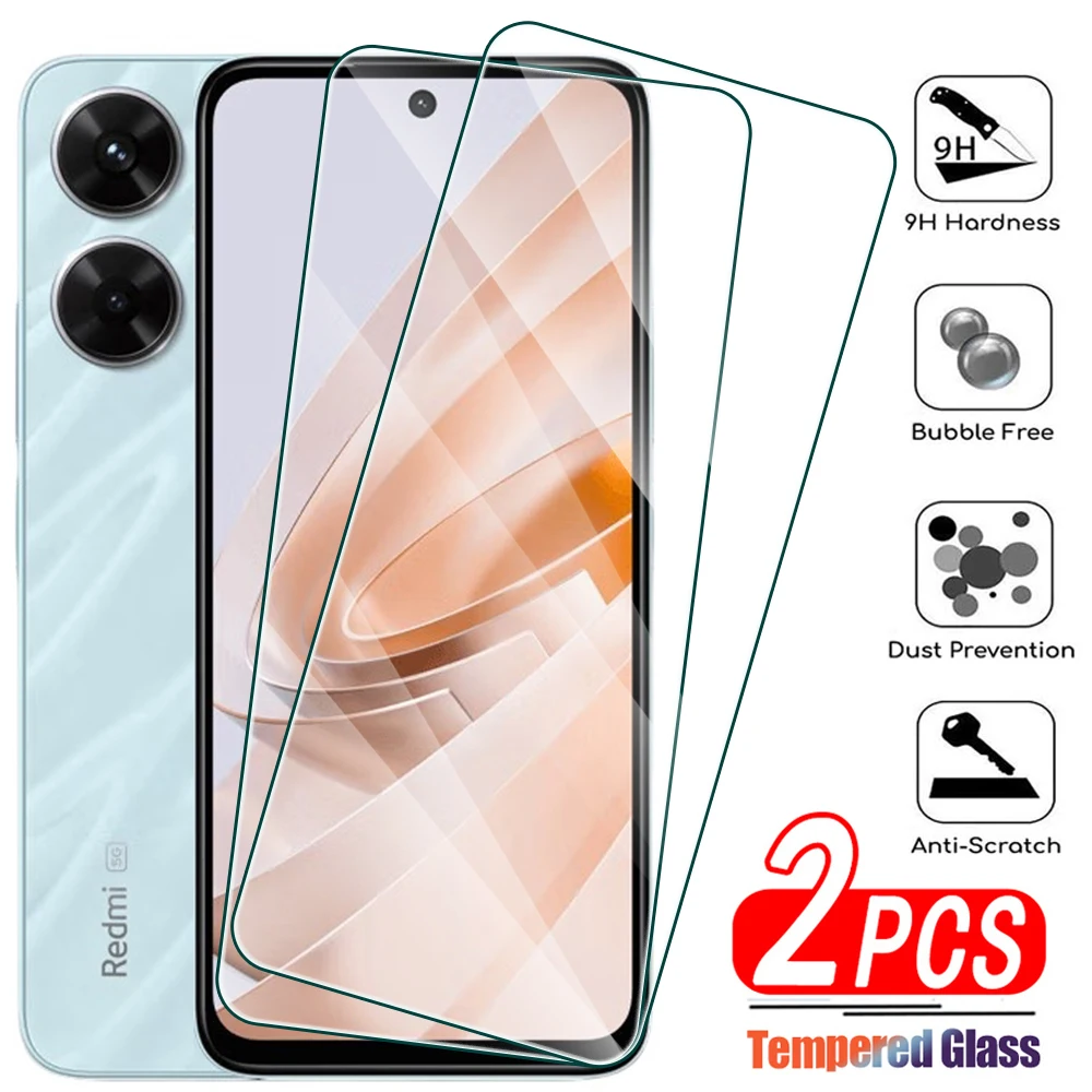 2Pcs Tempered Glass For Xiaomi Redmi Note 11 12 13 Pro Plus 4G 5G 11T 11E 11S 13R 12T Screen Protector for Redmi Note 12 Turbo