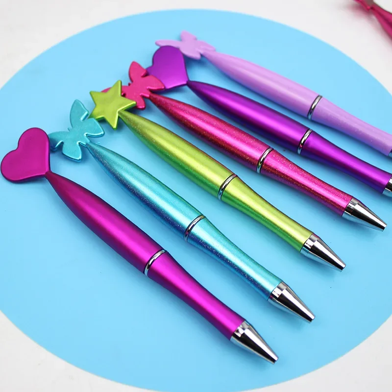 

30PCS Business ballpoint love butterfly star rotary ballpoint ballpoint rotary oil office supplies pen
