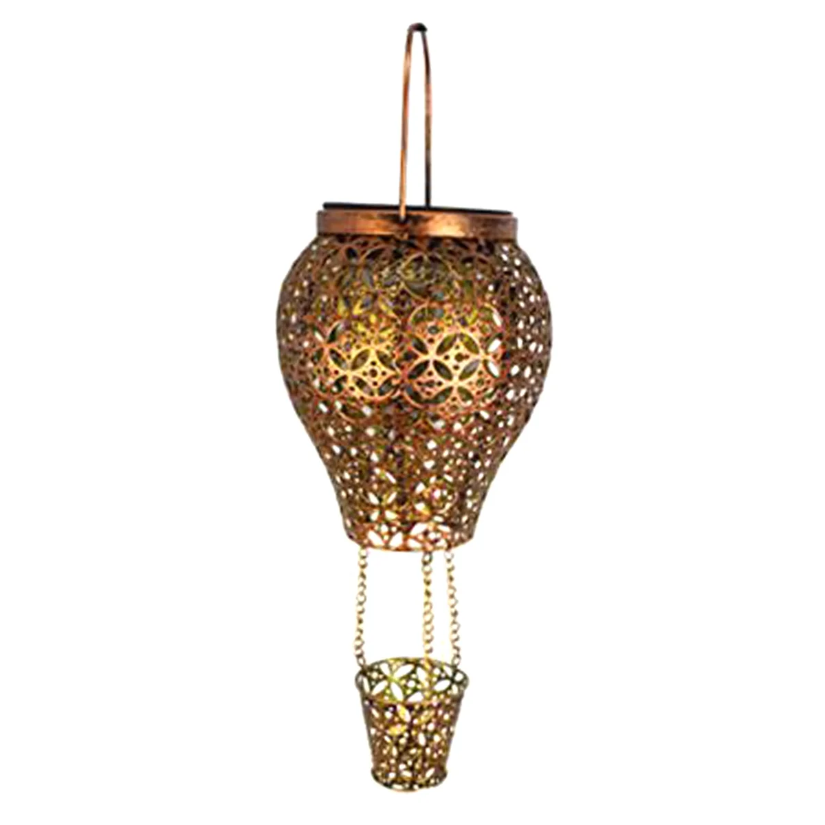 

Hot Air Balloon Solar Lantern with Candle Holder Solar Hot Air Balloon Lantern for Lawn Porch Tree