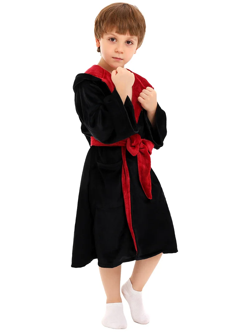 Halloween Magic College Cosplay Harry Magic Black Robe Kostüm Hogwarts Kinderjungenpyjama