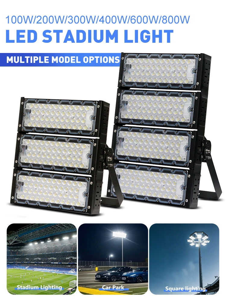 LED-Projektor für Stadien AC100-277V 100W 300W 400W 800W K 130 M/W SMD2835 für Tunnel- und Verkehrsbeleuchtung