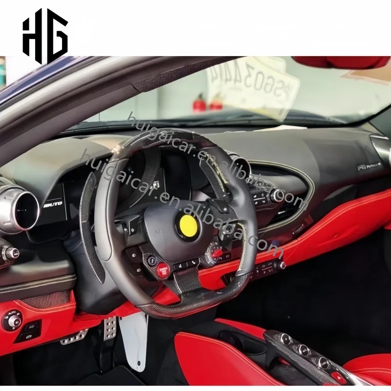 

Car Accessories 812 Steering Wheel Paddle Shift Interior Parts for ferrari 458 488 Carbon Fiber Paddle Shifts