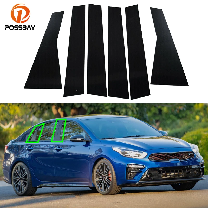 

Автомобильные стойки, накладка на окно, декоративная накладка для Kia Forte Sedan Hatcback K3 Cerato 2019 2020 2021 2022 2023 2024, внешний вид