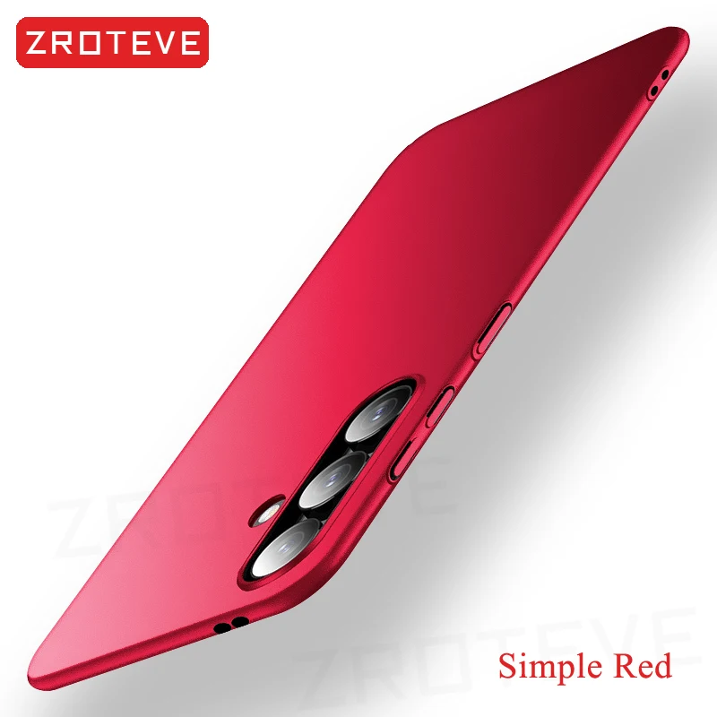 S24 Hülle Zroteve Slim Hard PC Matte Cover für Samsung Galaxy S24 Ultra S25 Edge S22 S26 Plus S20 S21 S23 FE S24+ Handyhüllen