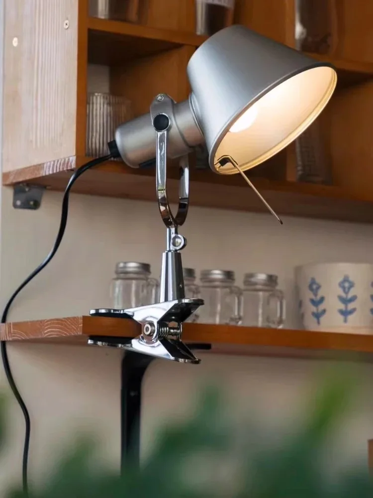 Straw Hat Clip Wall Lamp Restaurant Study Bedroom Bedside Clip Wall Light Bauhaus Bookshelf Clip Reading Desk Lamp E27