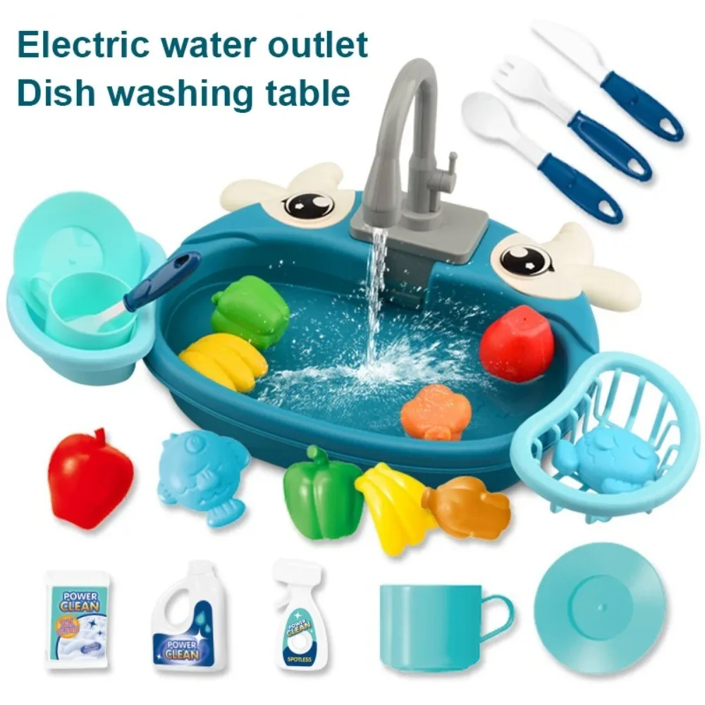 Kinderen Keuken Speelgoed Pretend Simulatie Elektrische Vaatwasser Kinderkeuken Wastafel Gootsteen Rollenspel Speelgoed Jongens Meisjes Geschenken