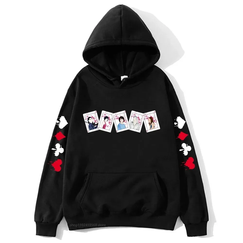 

Толстовка с капюшоном Disney Alice In Borderland для любителей аниме, унисекс, оверсайз, стильная одежда, одежда на все времена года, толстовка с графическим принтом, спортивная одежда