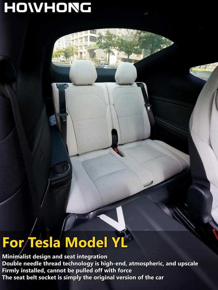 For Tesla Model YL New Car Seats Cover Nappa Leather YL Invisible Seat Cushions Ventilation High Quality Interior Accessories