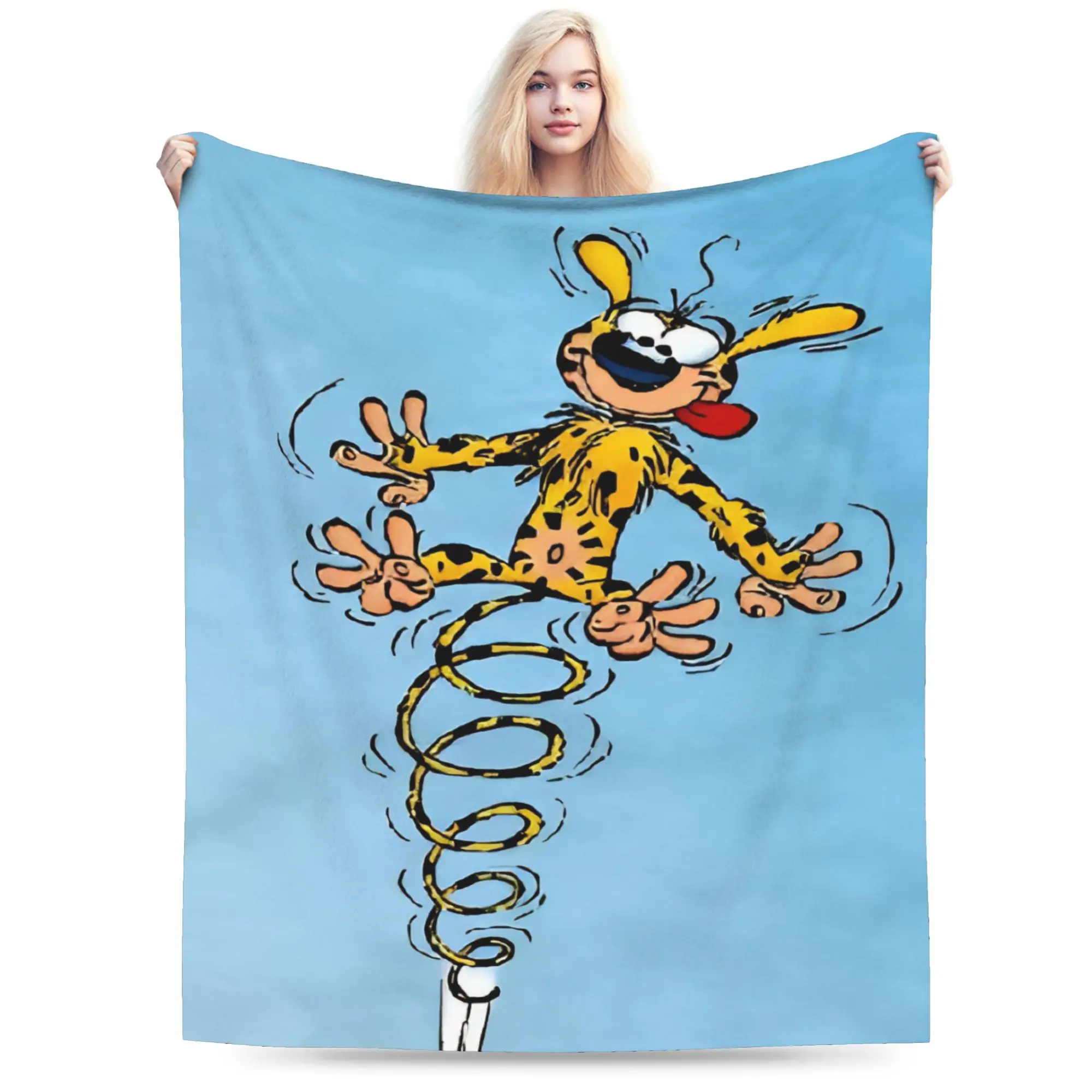 Marsupilamis Blankets Flannel  Multifunction Super Soft Throw Blankets for Bedroom Quilt