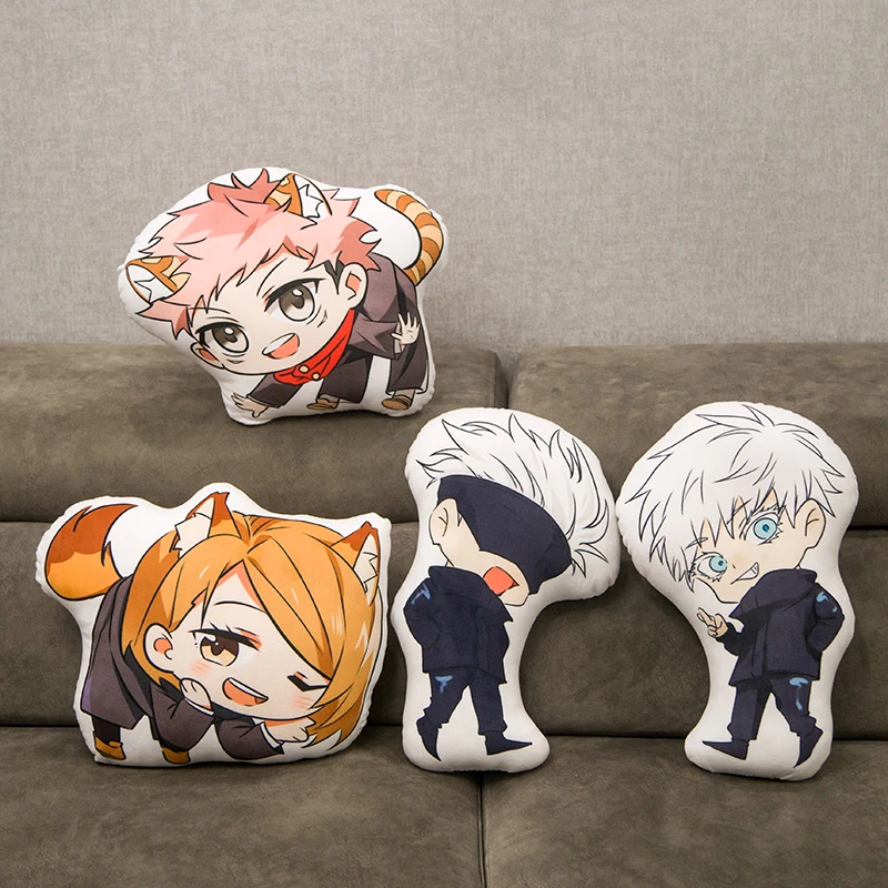 40cm Jujutsu Kaisen Anime Plush Toy Pillow Gojo Satoru Geto Suguru Inumaki Toge Plushies Figure Stuffed Doll Gifts For Child