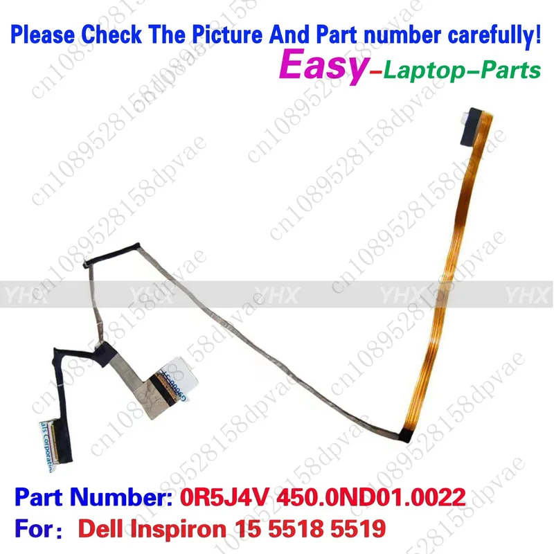 

GYX новый для Dell Inspiron 15 5518 5519 кабель для ЖК-экрана 0R5J4V 450.0ND01.0022.