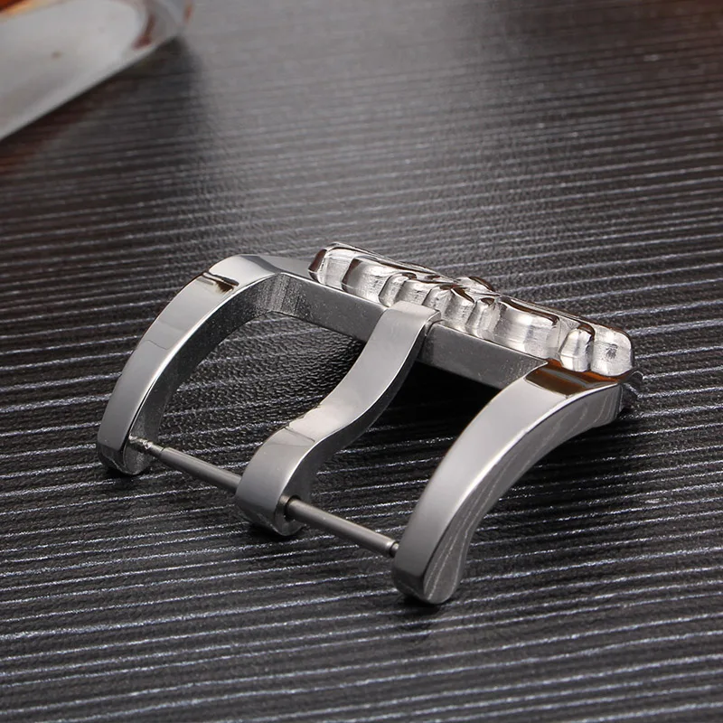 Stainless Steel Watchband Buckle 22mm 24mm 26mm Silver polished Watch Band Strap Clasp