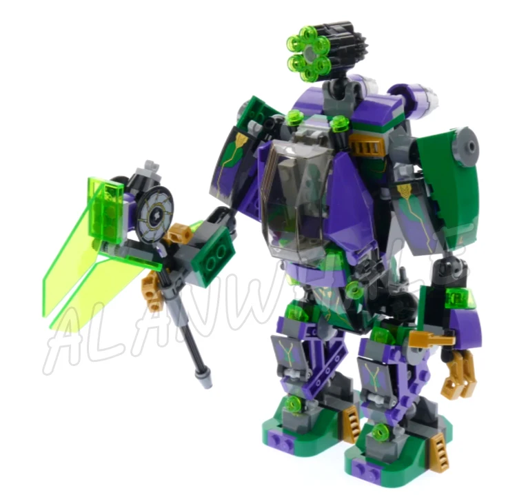 444 pçs super lutador luthor mech takedown escape pod planador infusores de energia 10843 blocos de construção brinquedo compatível com modelo