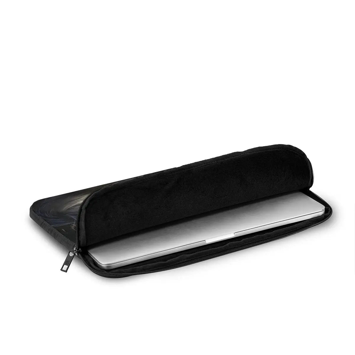Emo White Wolf Sitting Sad Meme Notebook Laptop Bag Case Pouch 10 12 13 15 17 Inch Notebook Tablet Shockproof Case Bag - view 4