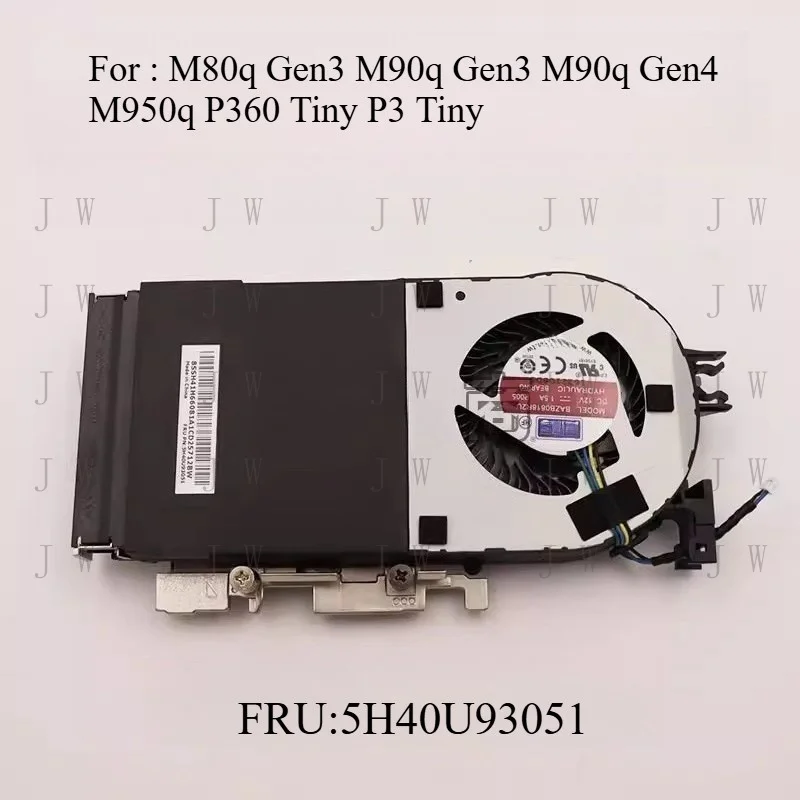 DDJ  New for lenovo M90q Gen3/4 P360 M950q P3Tiny 65W Copper radiator fan 5H40U93051