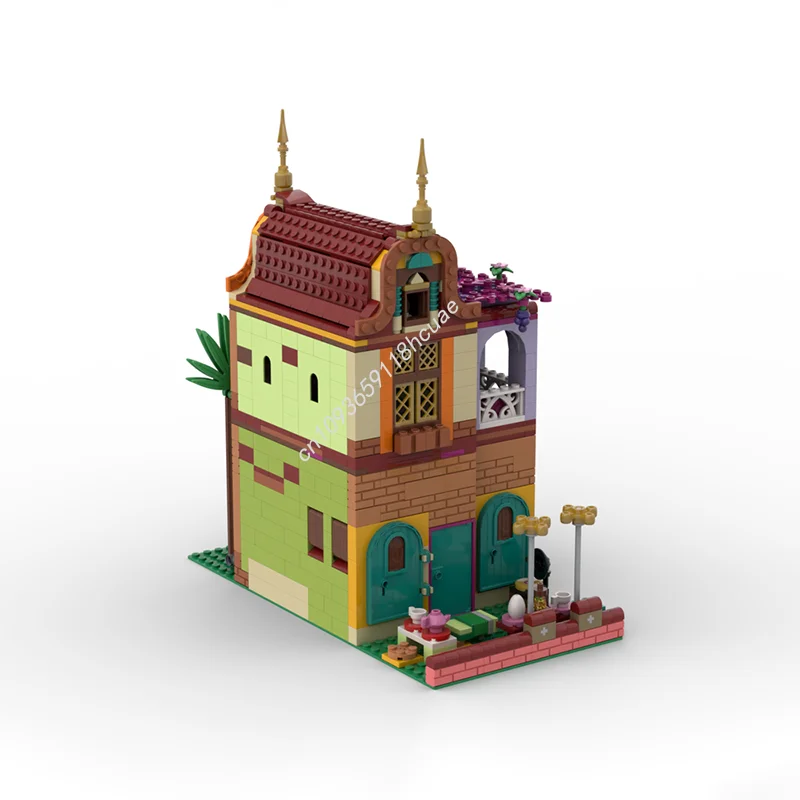 1005 قطعة MOC مسحور منزل ديزني نموذج اللبنات تجميع هدايا عيد الميلاد لتقوم بها بنفسك لعبة فكرة إبداعية تعليم الاطفال #3